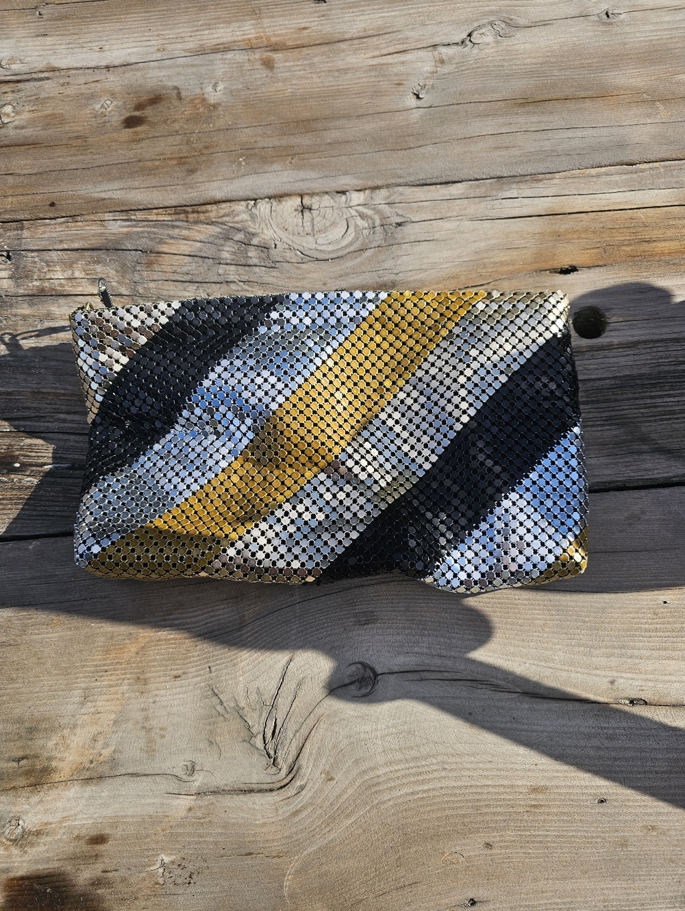 Vintage Chain Mail Clutch Evening Bag